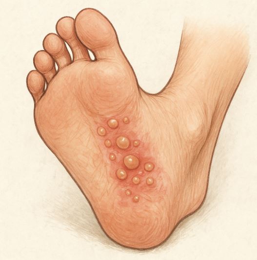 수포형무좀 관련 이미지