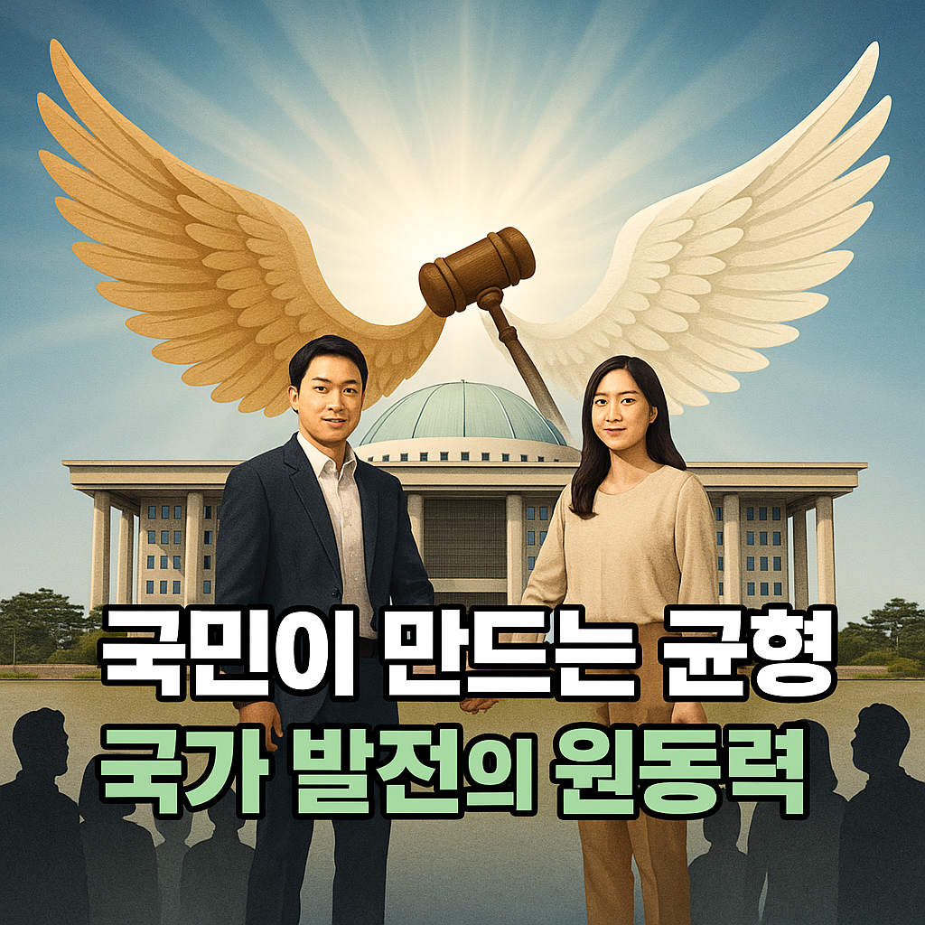 국민이 만드는 진보 보수, 보수 진보의 균형은 국가 발전의 원동력