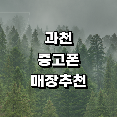 과천시 중고폰