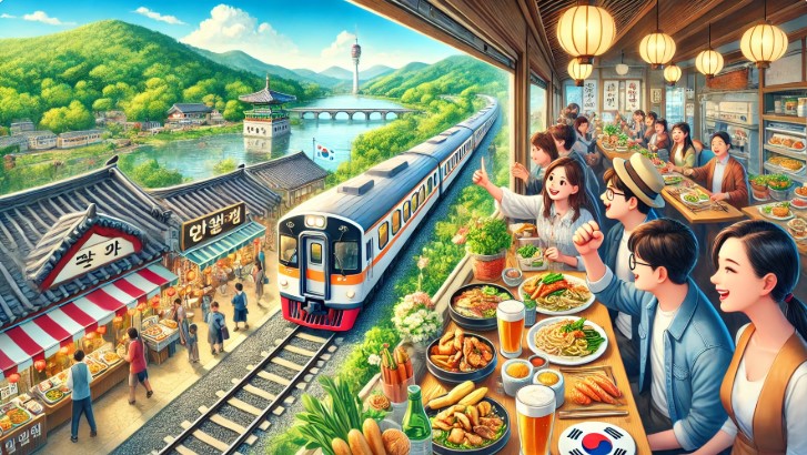 기차로 맛집 여행
