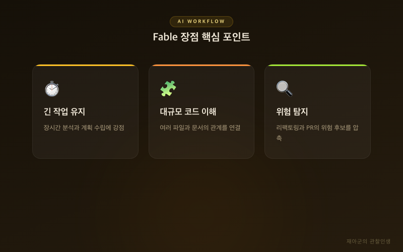 [Fable 장점] 개발자가 체감할 7가지 활용 포인트 핵심 포인트