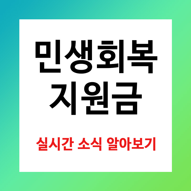 민생회복지원금 25만원