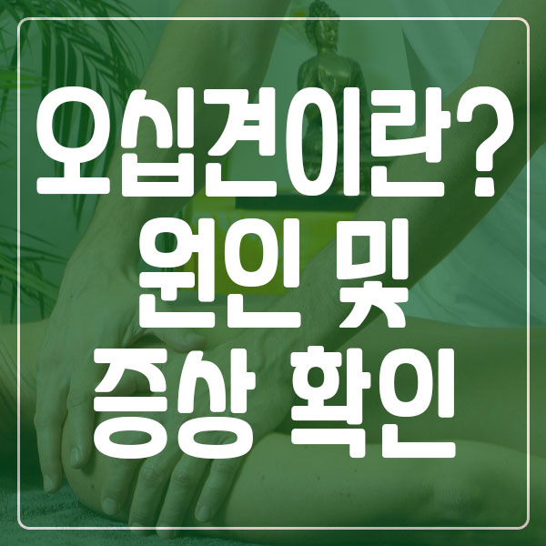 오십견 원인-증상-치료 방법