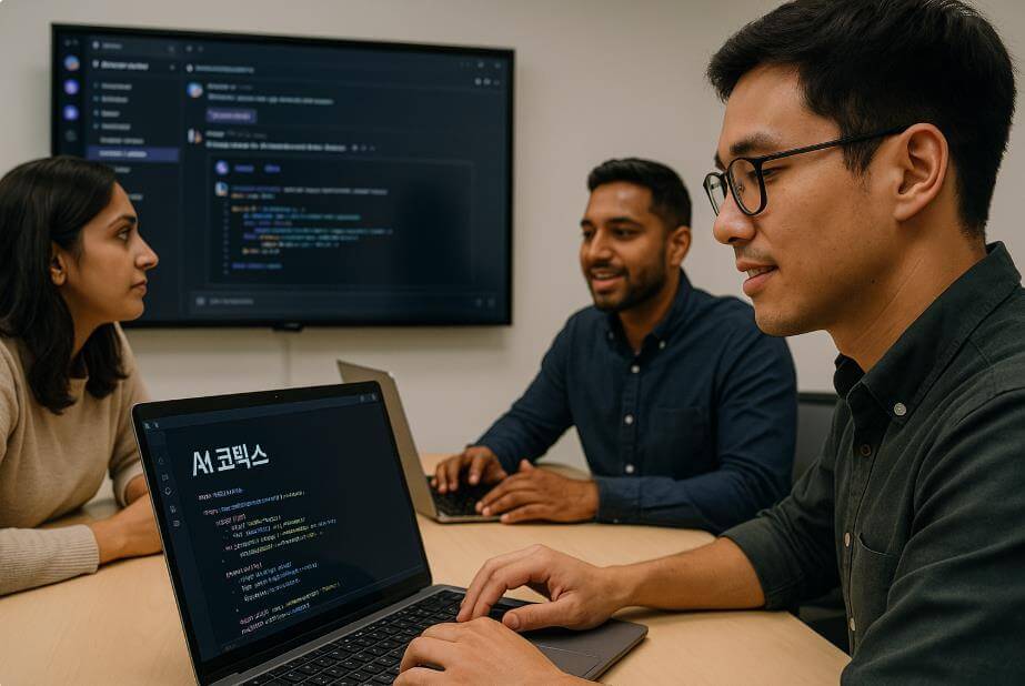 AI 코덱스를 활용해 코드 협업을 하는 모습
