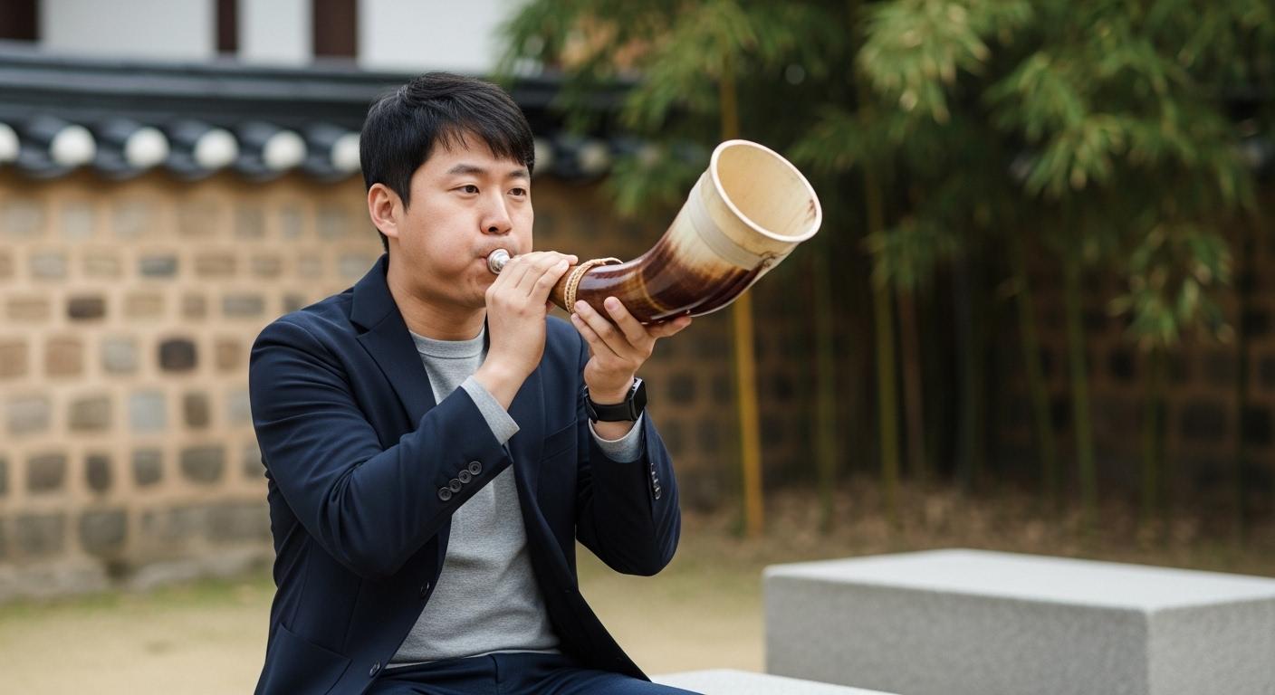 나각의 연주 방법과 소리