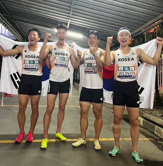 남자 400M 계주 동메달