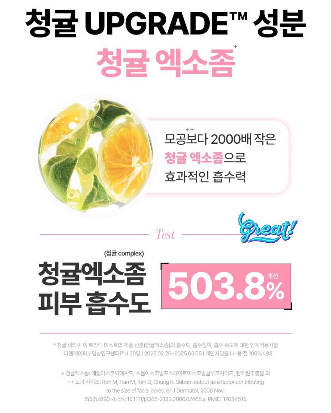 구달 청귤 비타씨 TXA 미스트 청귤 엑소좀 상세페이지