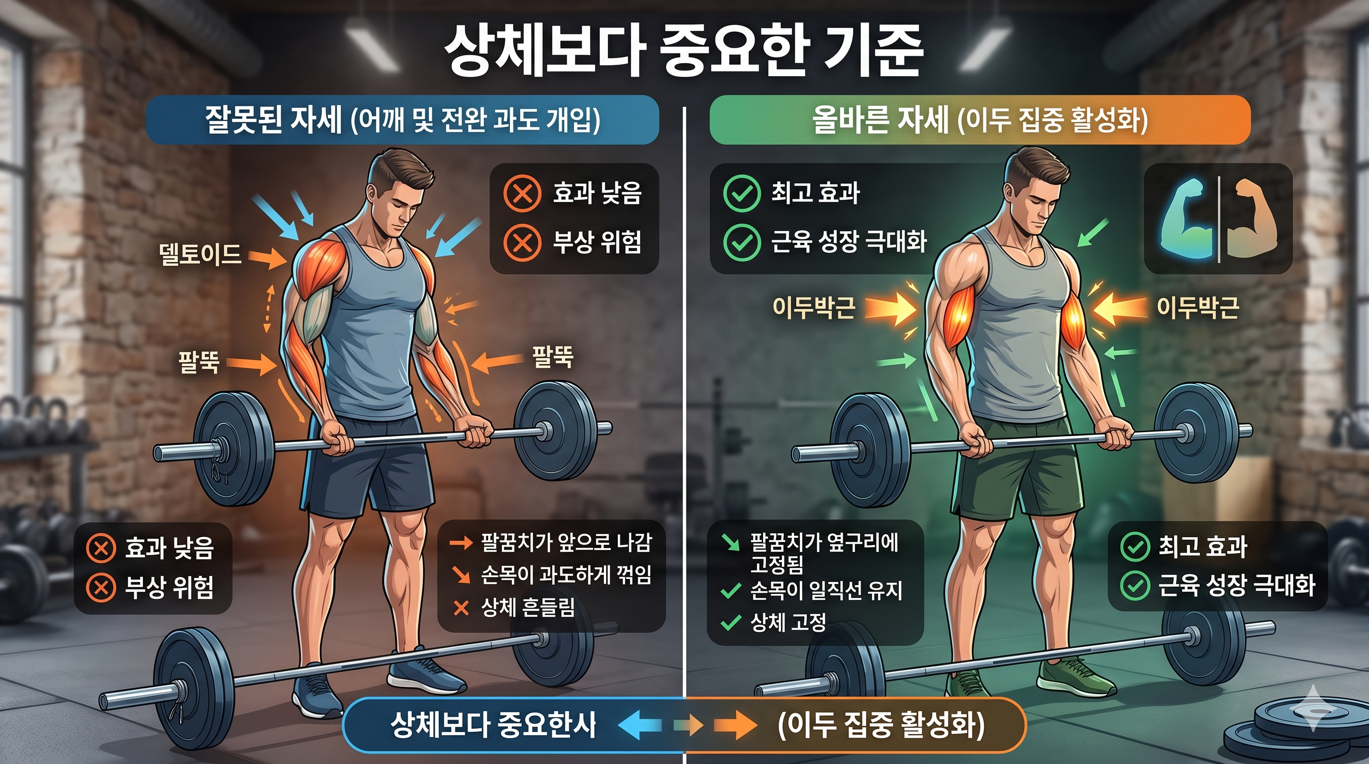 상체보다 중요한 기준