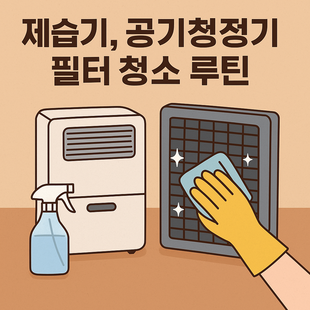 제습기, 공기청정기 필터 청소 루틴