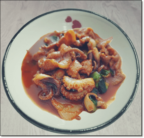 주꾸미 삼겹살
