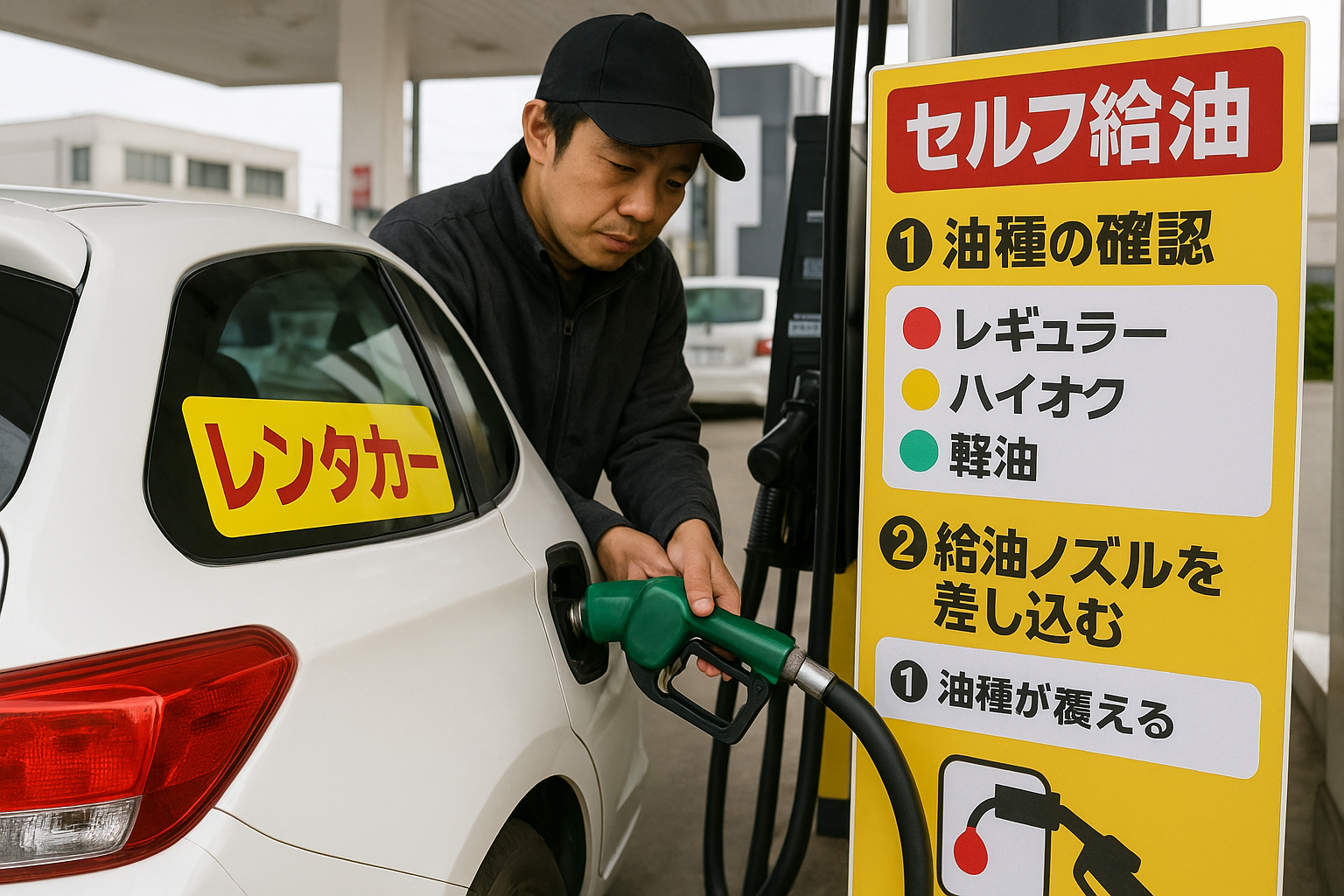 일본 렌트카 주유법, 한국과 다른 점 꼭 알아두세요!