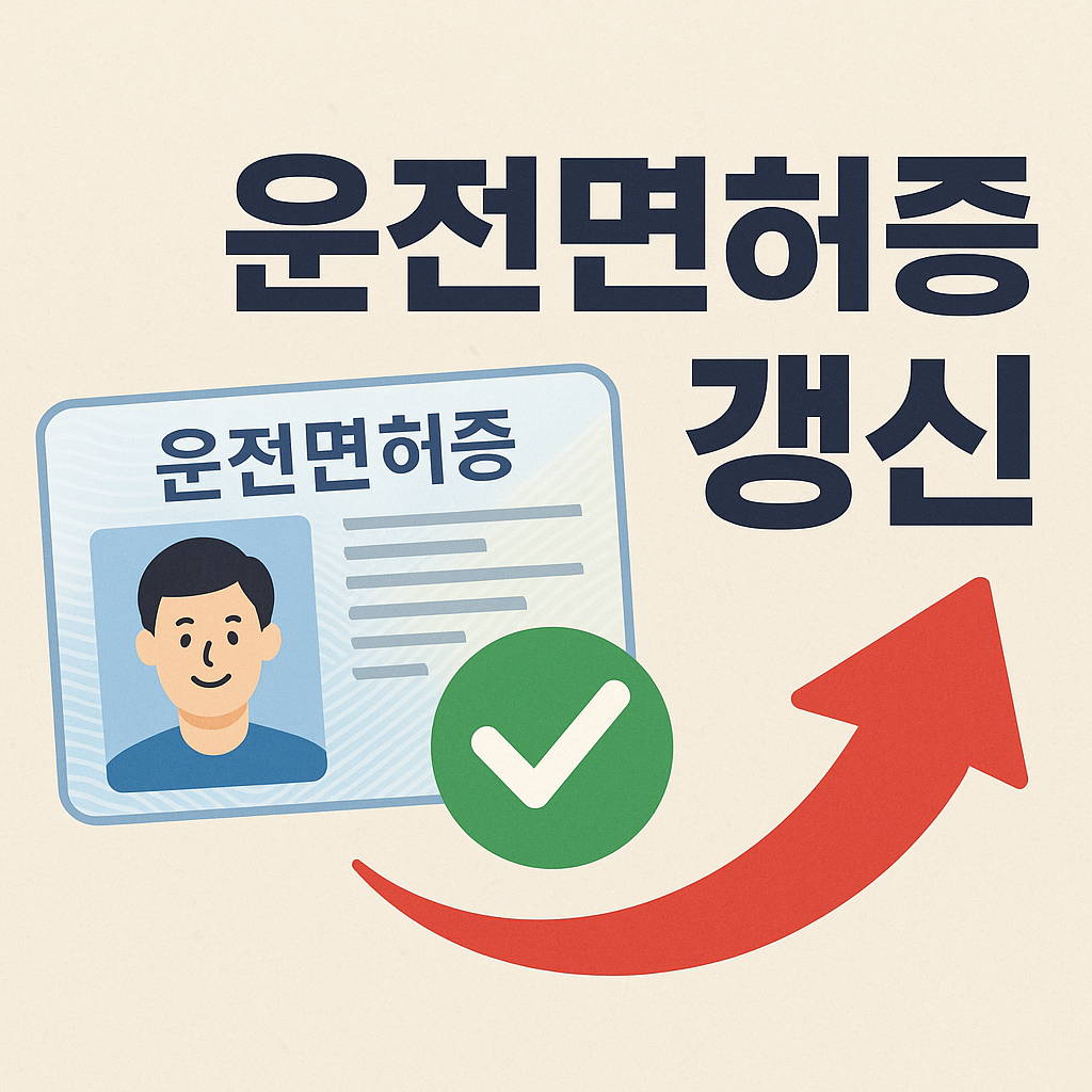 운전면허증 갱신 및 준비물 알아보기