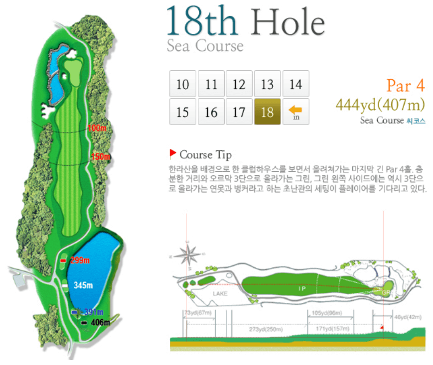 그린필드 컨트리클럽 씨코스 9