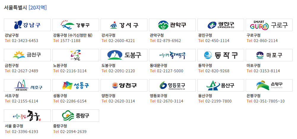 주정차단속 알림 서비스 지역