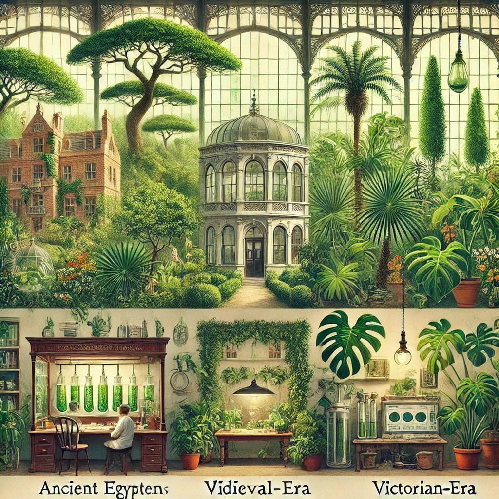 공기 정화 식물의 역사를 담은 이미지