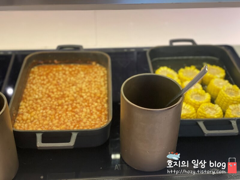 방콕 코트야드 메리어트 에어포트 조식당_뷔페메뉴
