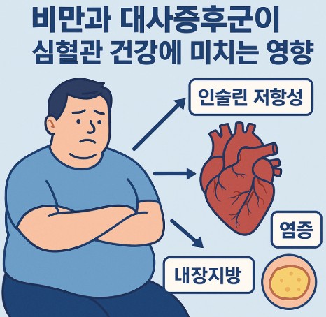 비만과 대사증후군이 심혈관 건강에 미치는 영향 사진