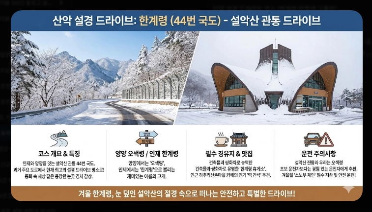 겨울 동해안 드라이브 코스 완벽 가이드