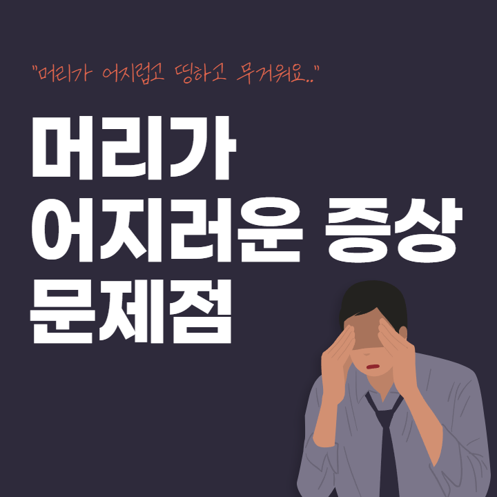 머리가 어지러운 증상 문제점