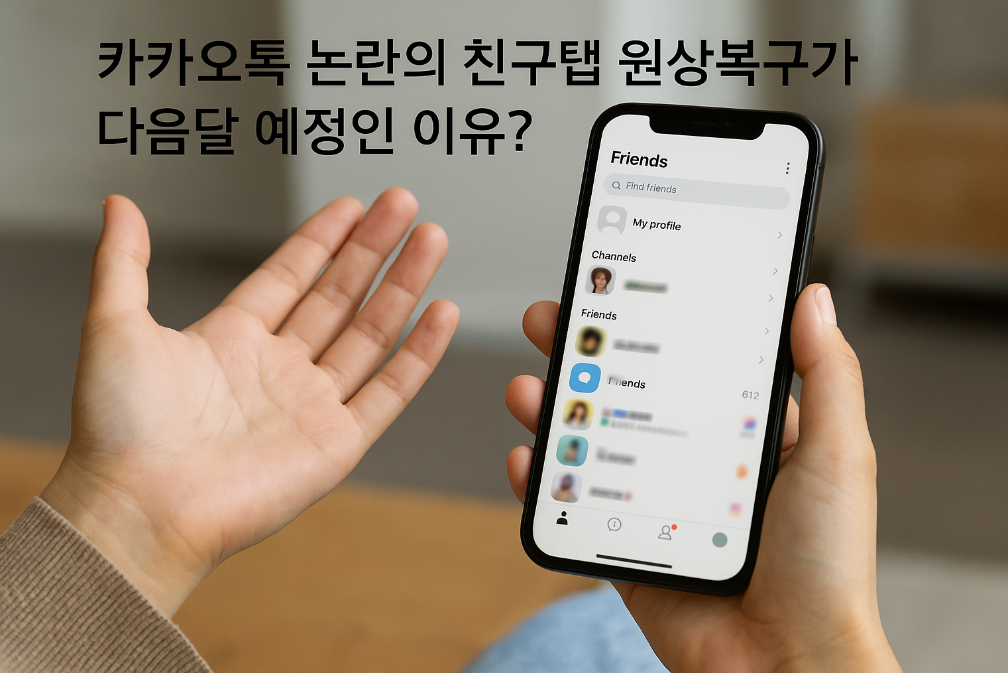 카카오톡 친구탭 복구 다음달 연기된 진짜 이유