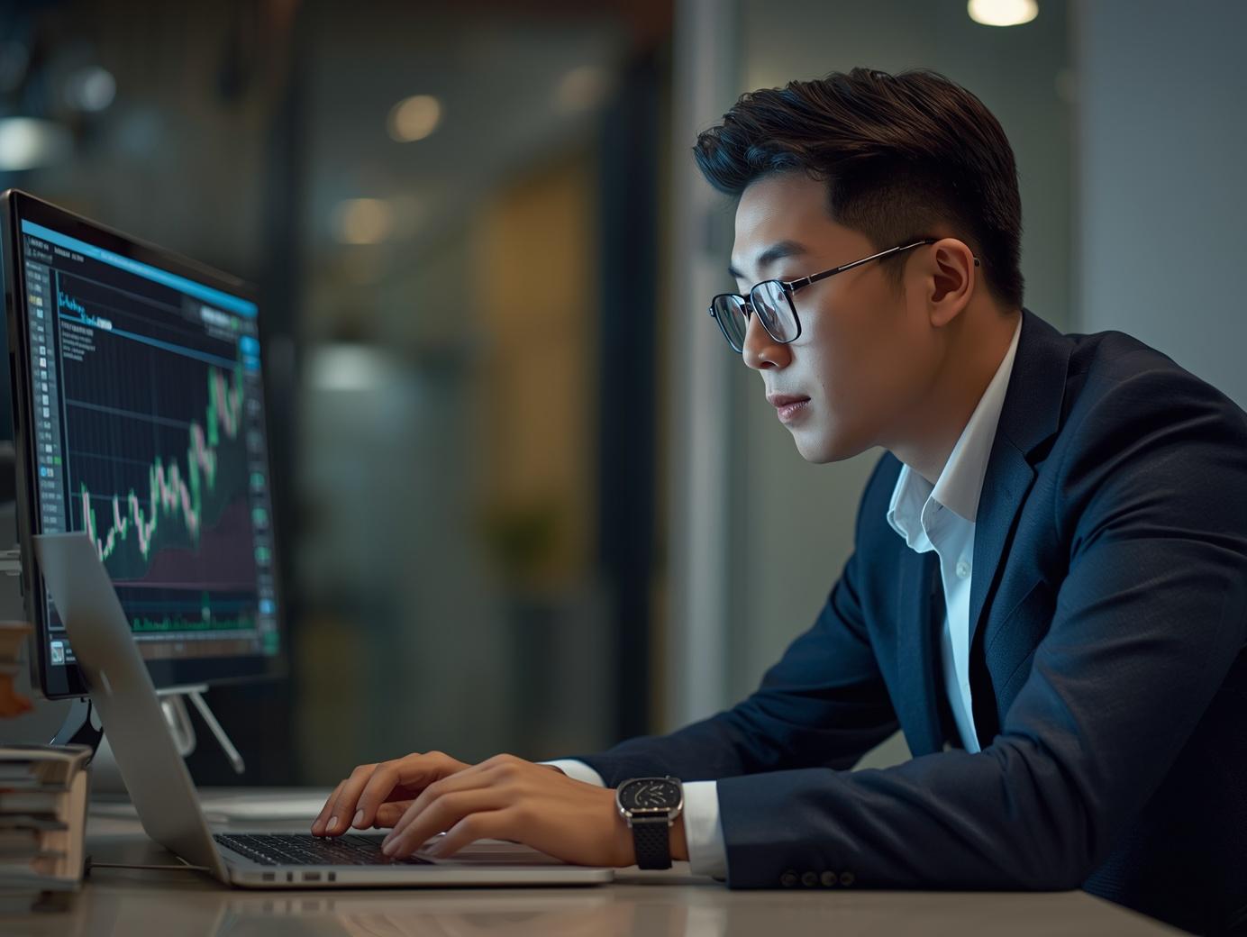 ISA계좌에 투자하고 있는 모습