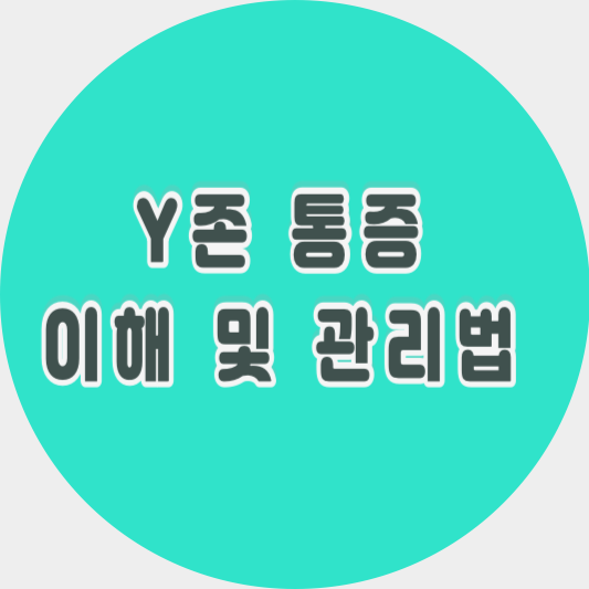 Y존 통증 이해 및 관리법