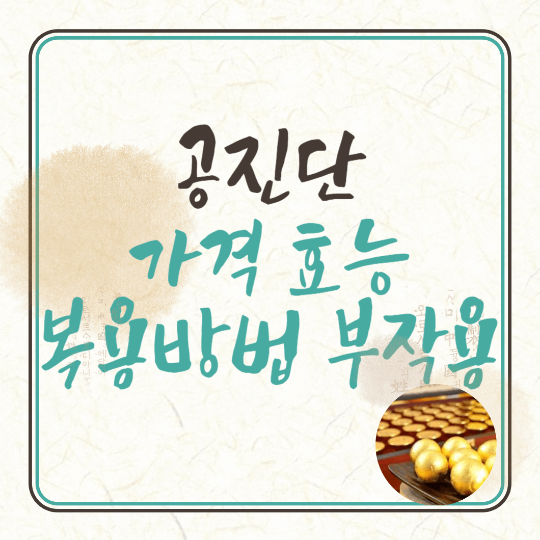 공진단 가격 효능 복용방법 부작용 총정리