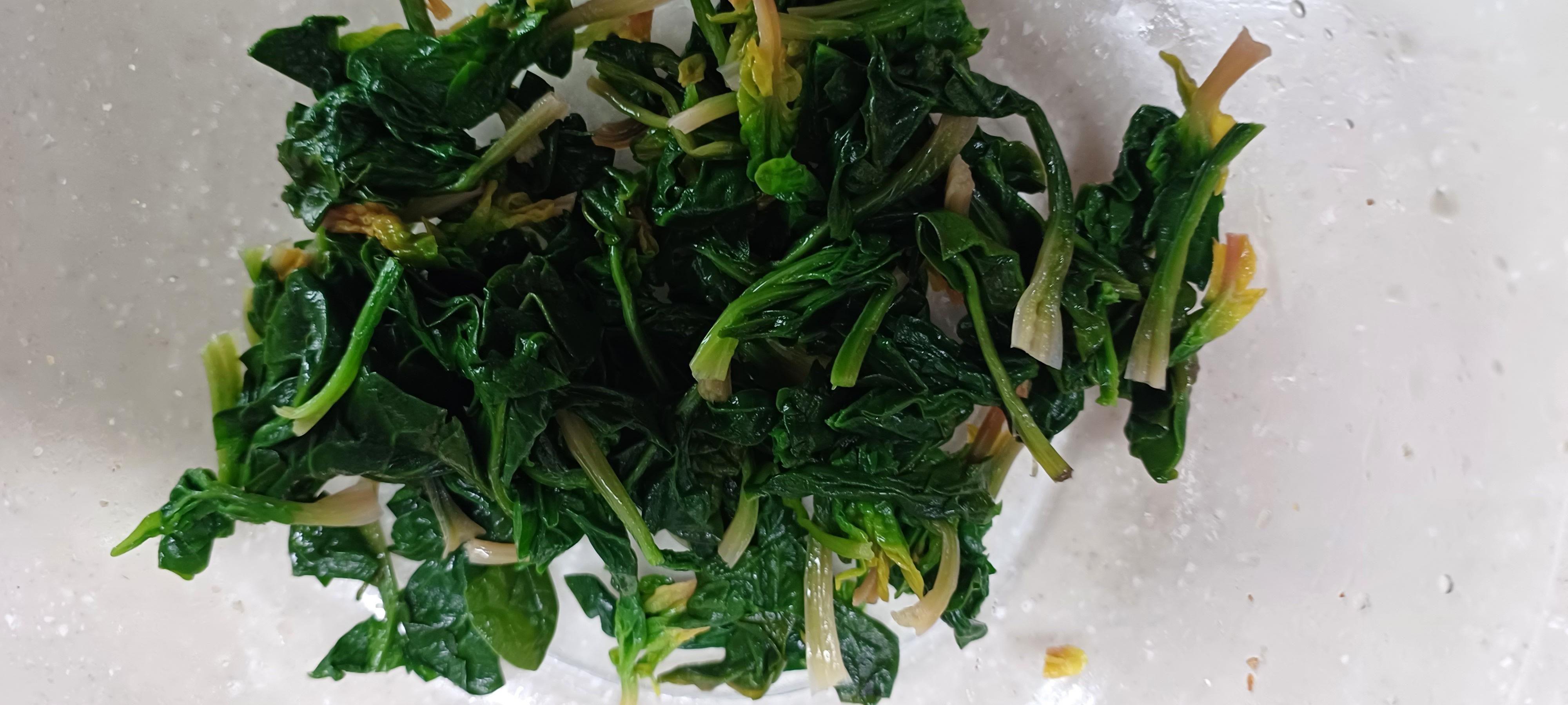 시금치 손질하기