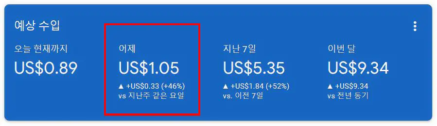 티스토리-블로그-애드센스-승인-후-1개월-수익