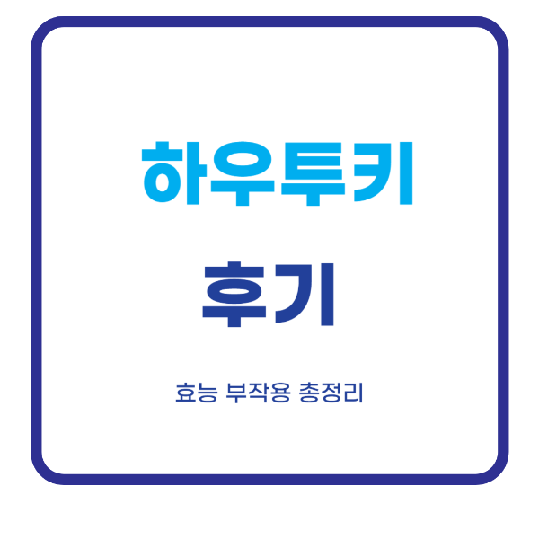 하우투키 후기 효능 부작용 사용방법