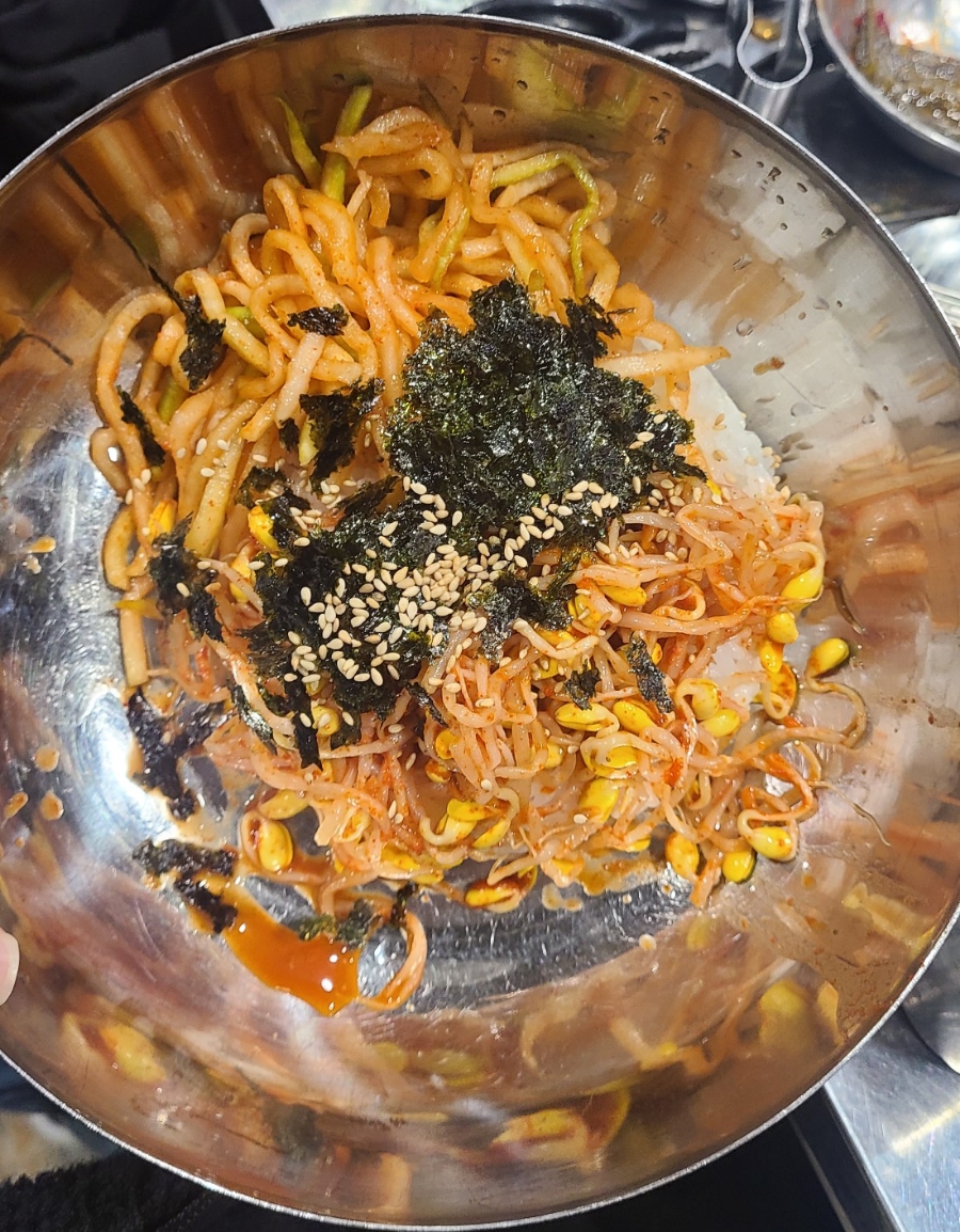 동적깡통구이 비빔공기밥