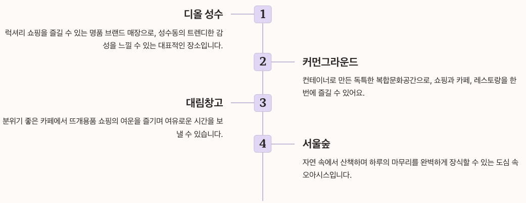 쎄비하우스 방문과 함께 즐길 수 있는 성수동 데이트 코스 정리 이미지