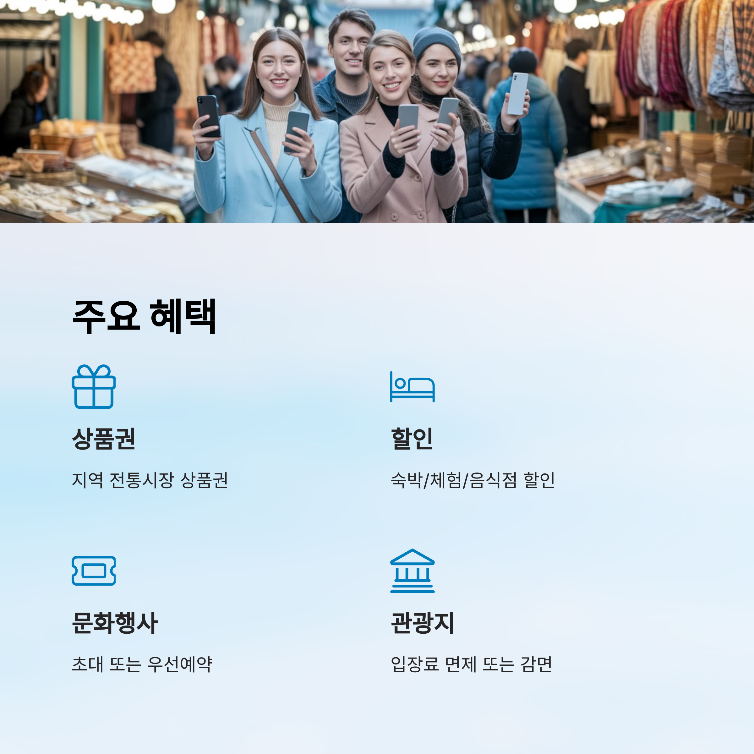 디지털 관광주민증 &ndash; 주요 제공 혜택