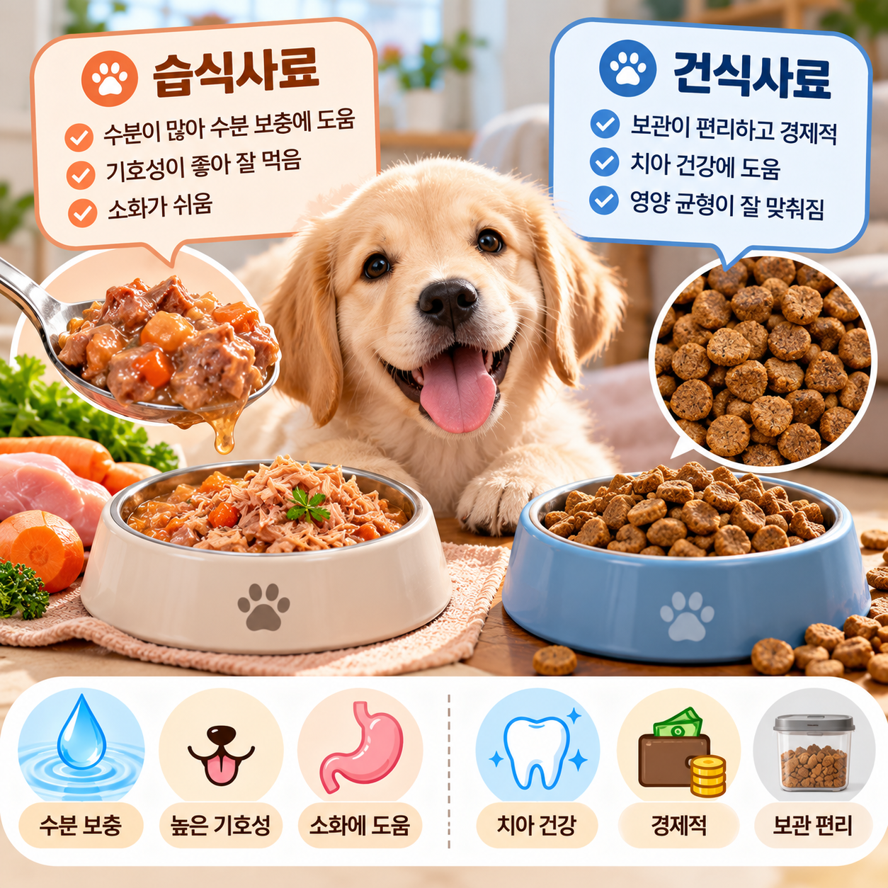 강아지 습식사료 장단점