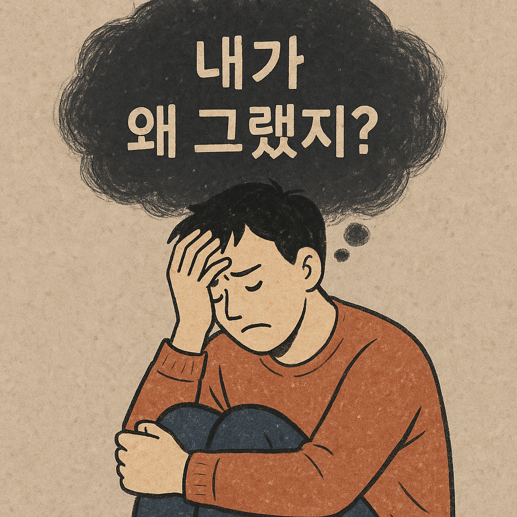“내가 왜 그랬지?” – 후폭풍처럼 몰려오는 자기혐오의 심리