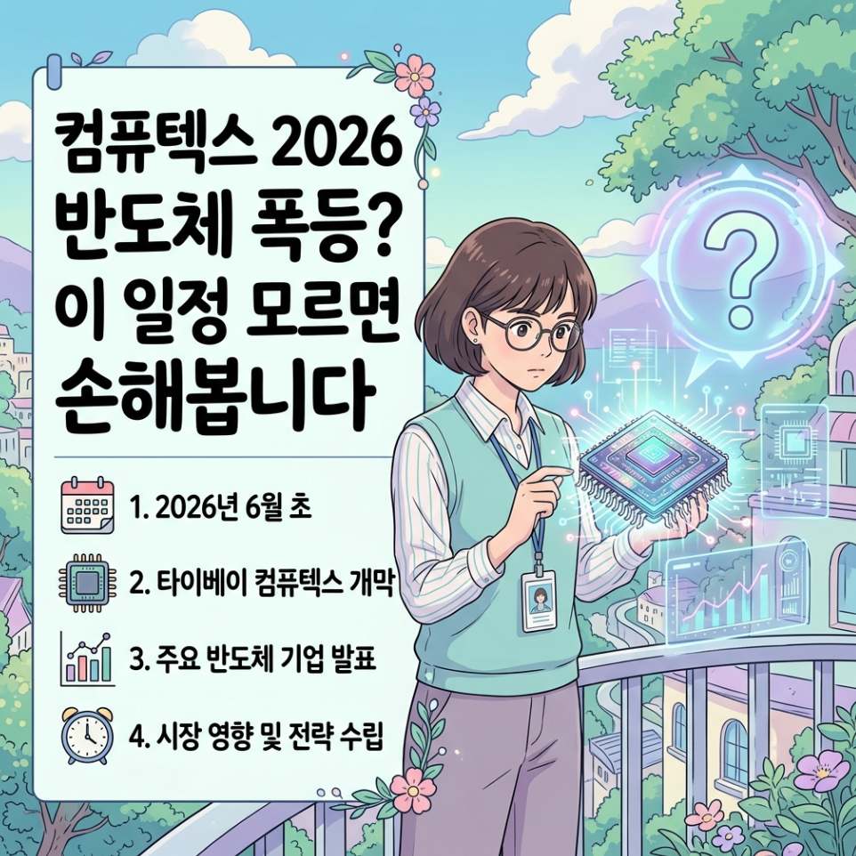 대만 컴퓨텍스 2026 일정 수혜 및 국내 반도체 주식 시장 영향 분석