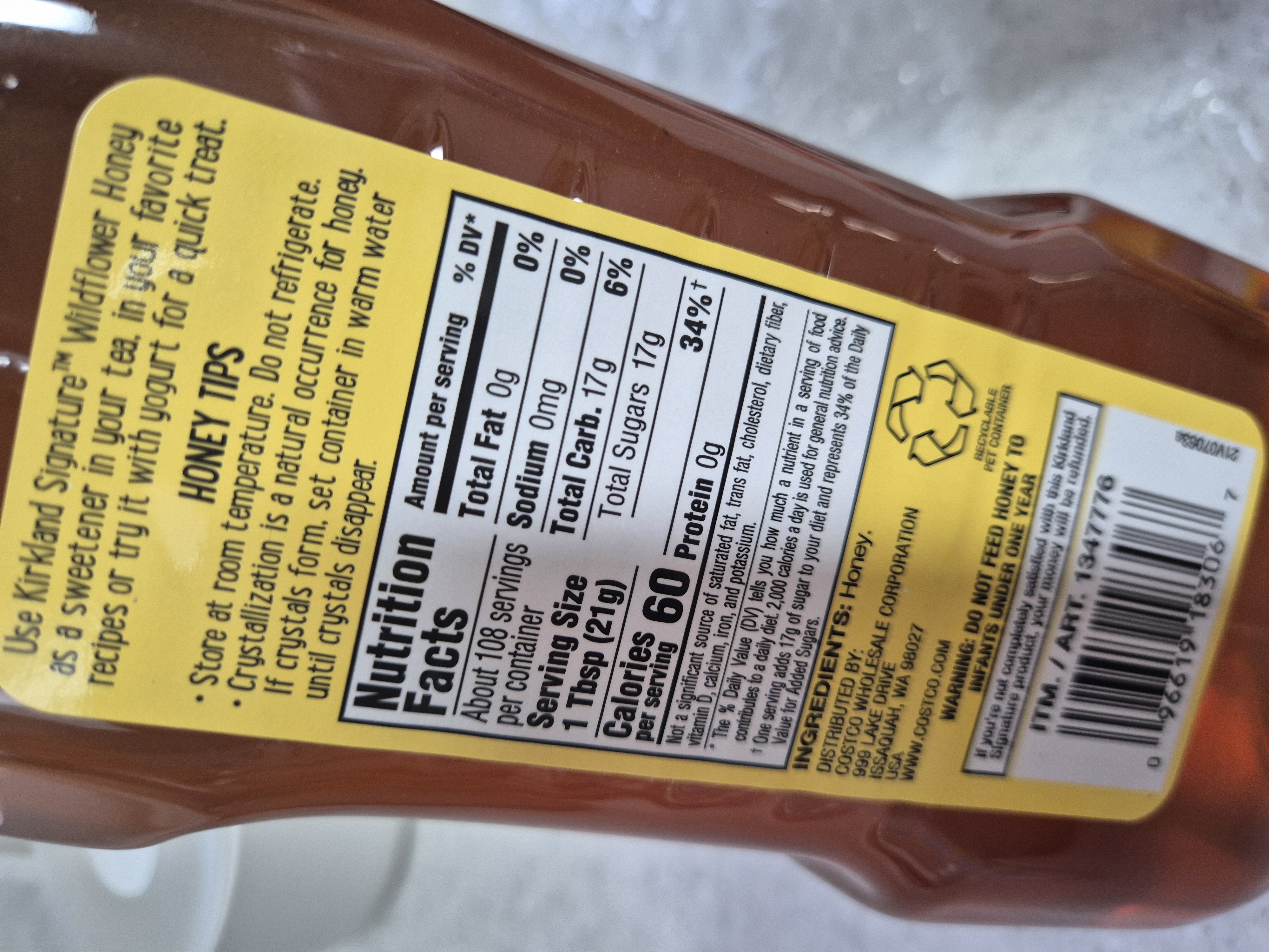 커클랜드 시그니처 와일드플라워 허니