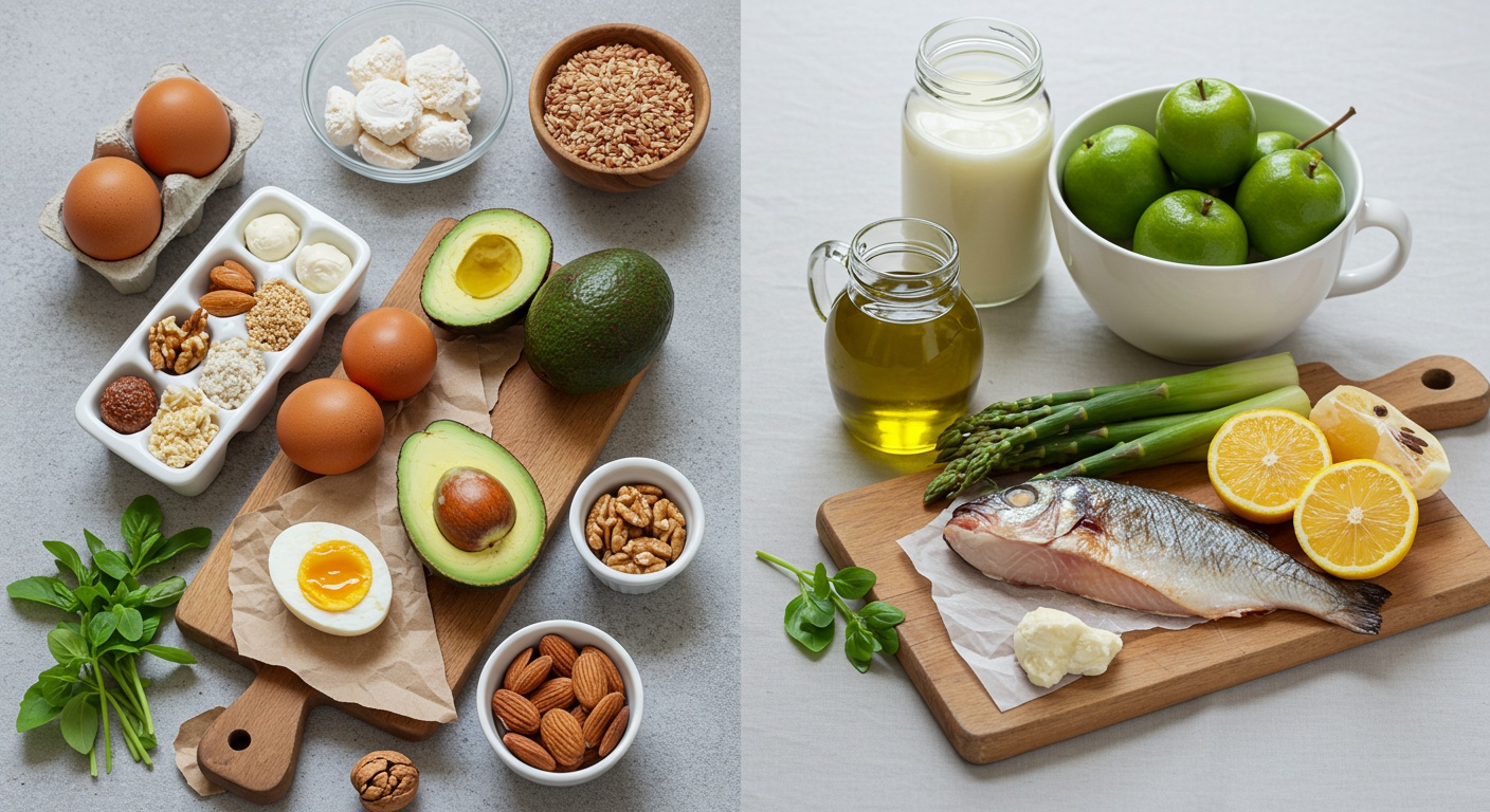 다양한 식이 패턴 식품 구성