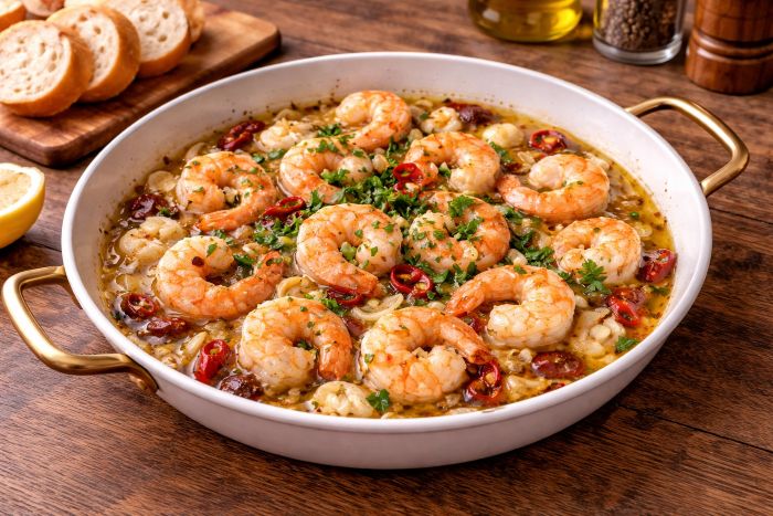 집에서 만드는 감바스 알 아히요 레시피