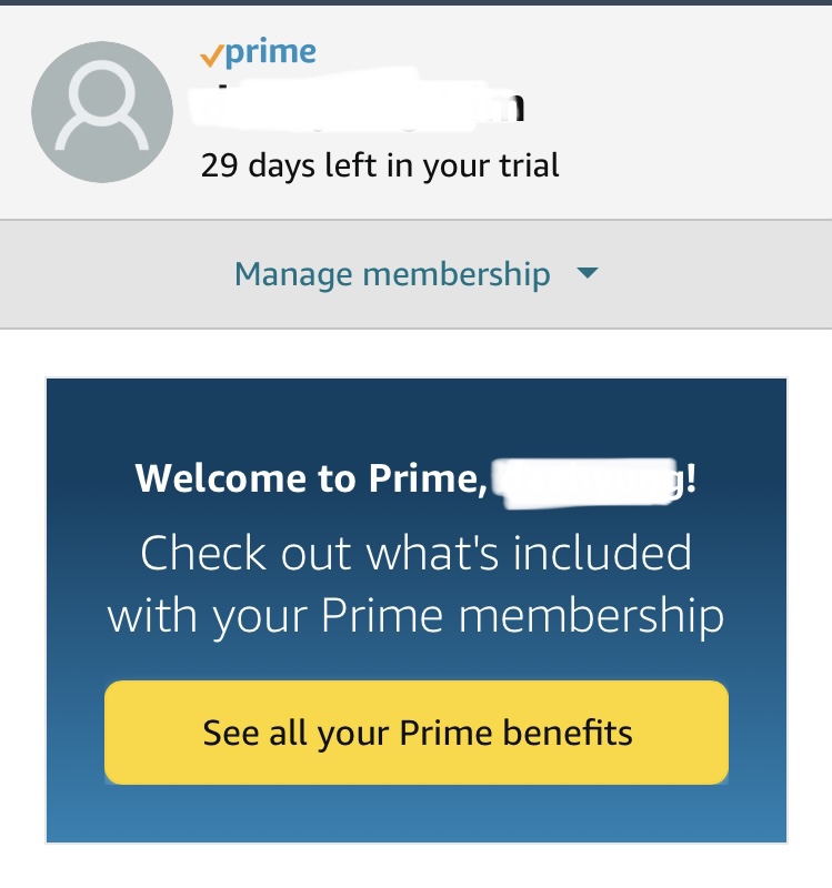 아마존 프라임 한 달 무료체험11