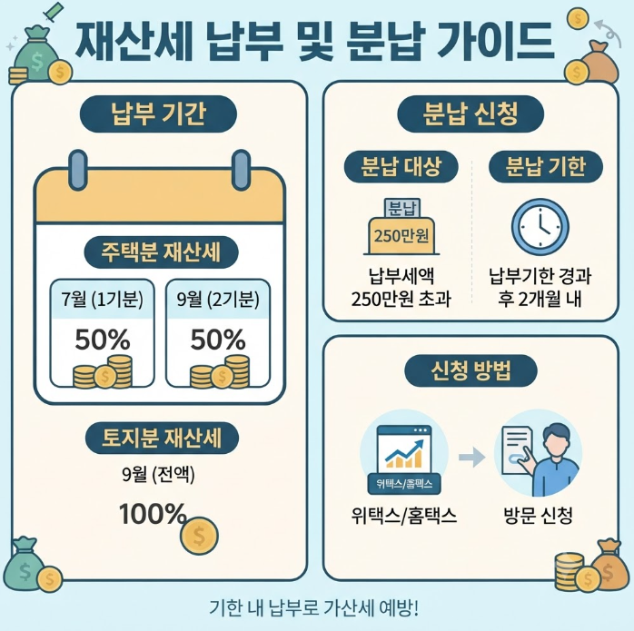 재산세 계산기 홈택스 위택스