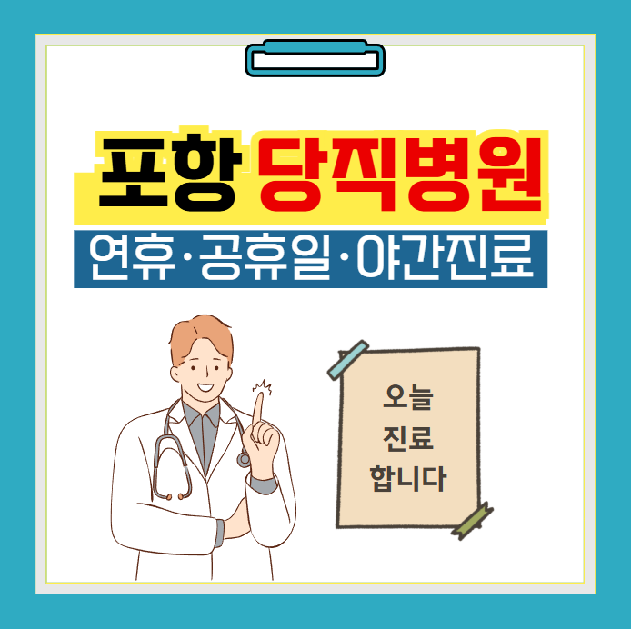 포항 당직병원 찾기