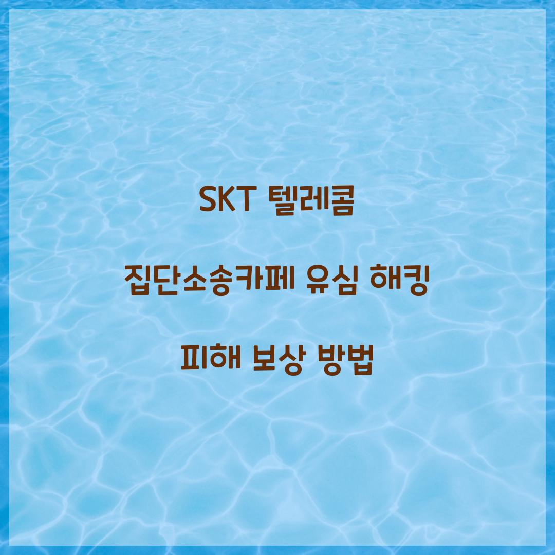 SKT 텔레콤 집단소송카페
