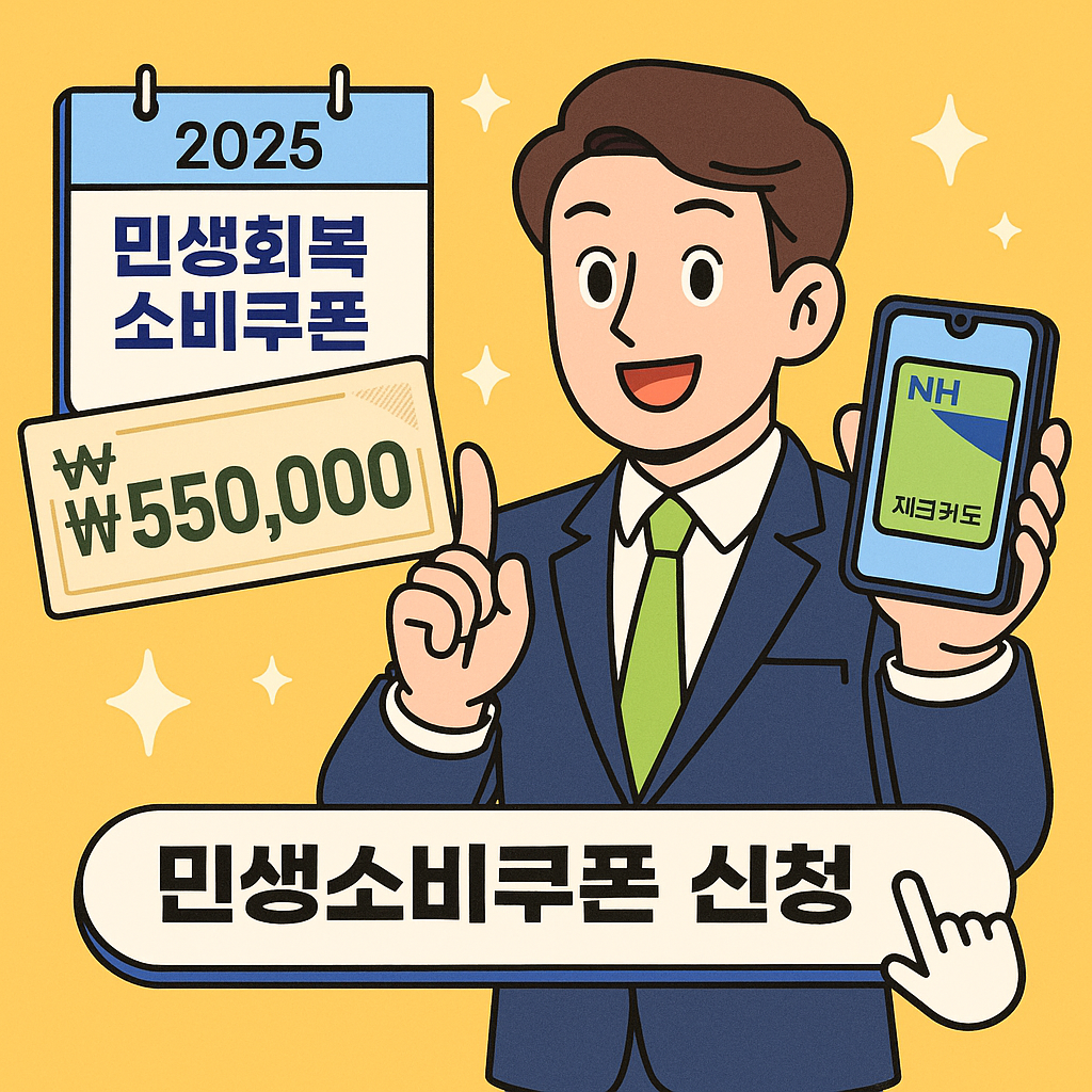 민생회복 소비쿠폰 농협 체크카드 신청방법