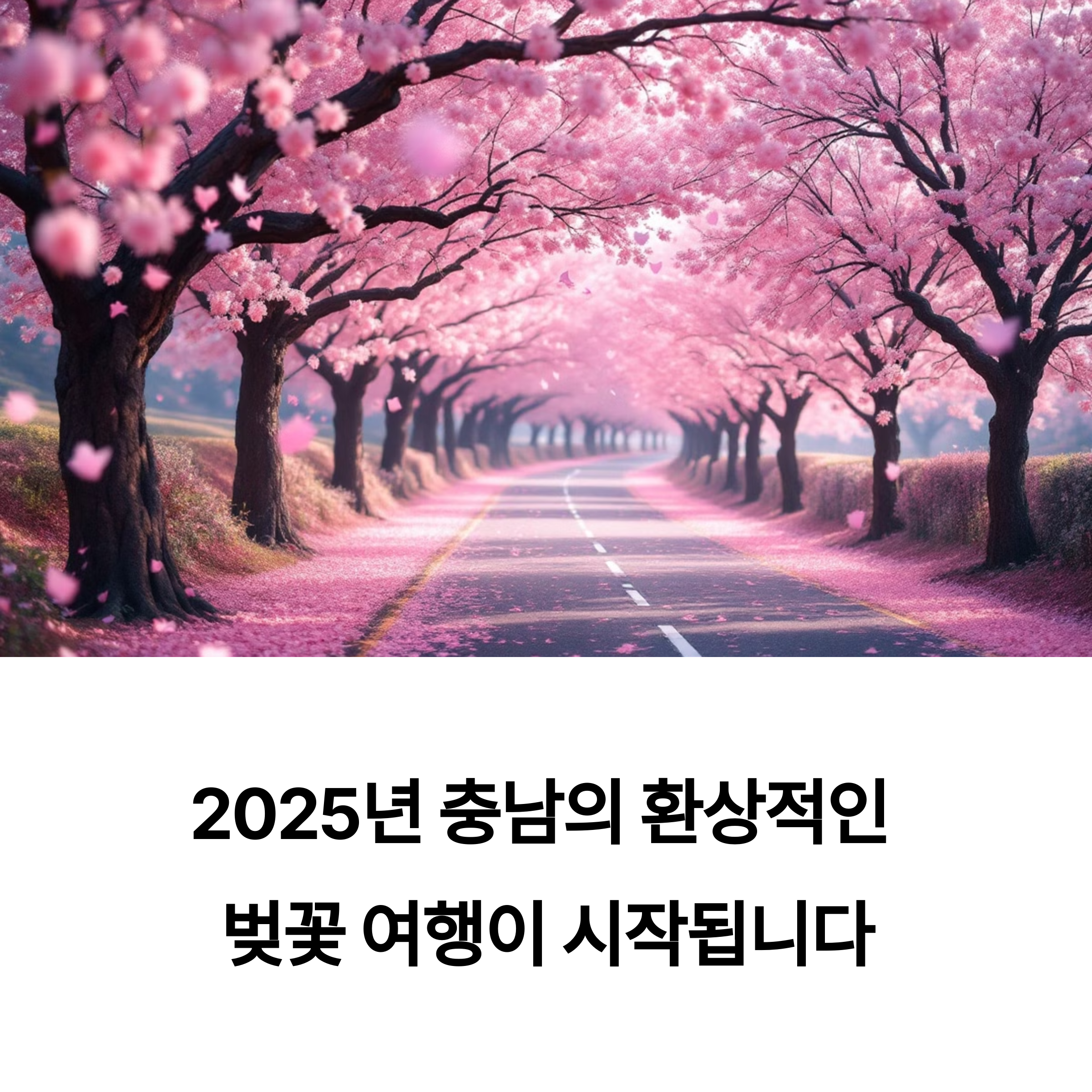 충남실시간벚꽃개화확인