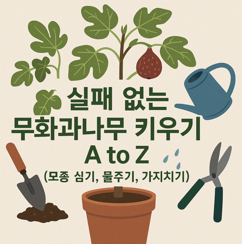 실패 없는 무화과나무 키우기 A to Z (모종 심기, 물주기, 가지치기)