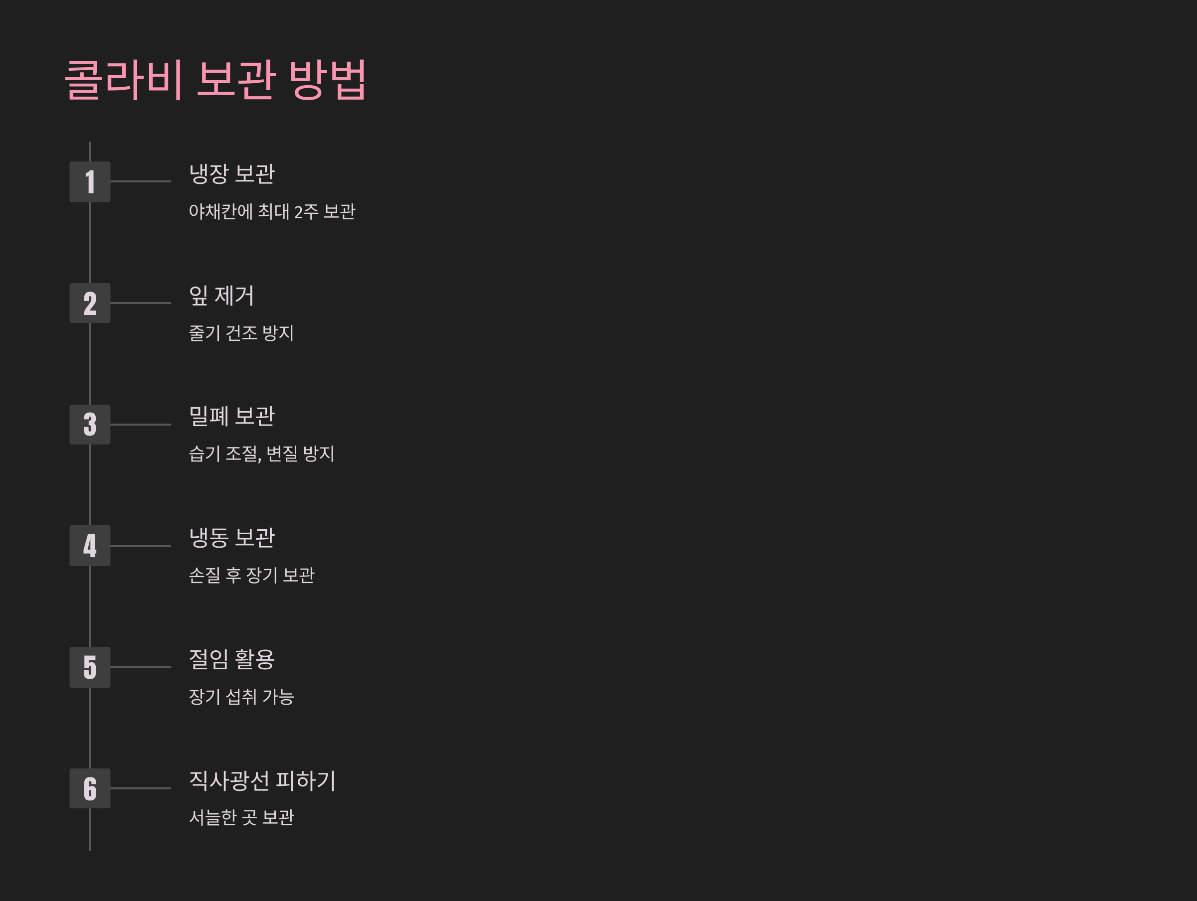 콜라비 보관 방법