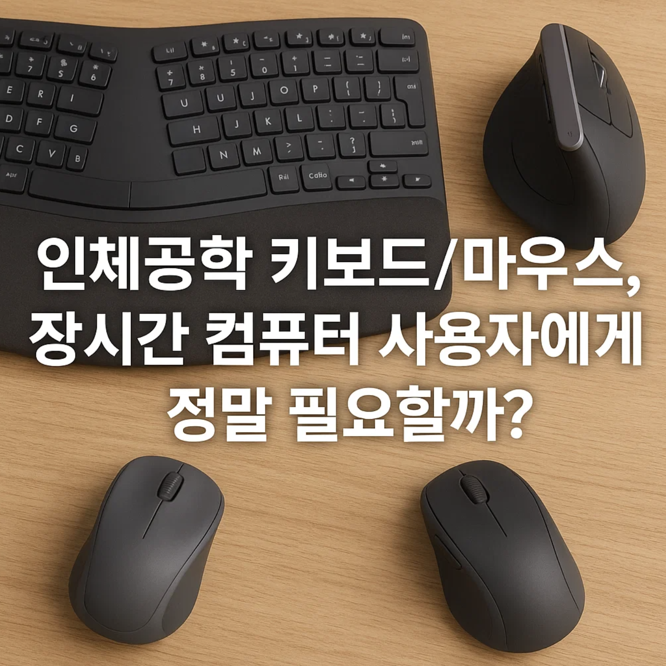 인체공학 키보드/마우스, 장시간 컴퓨터 사용자에게 정말 필요할까?