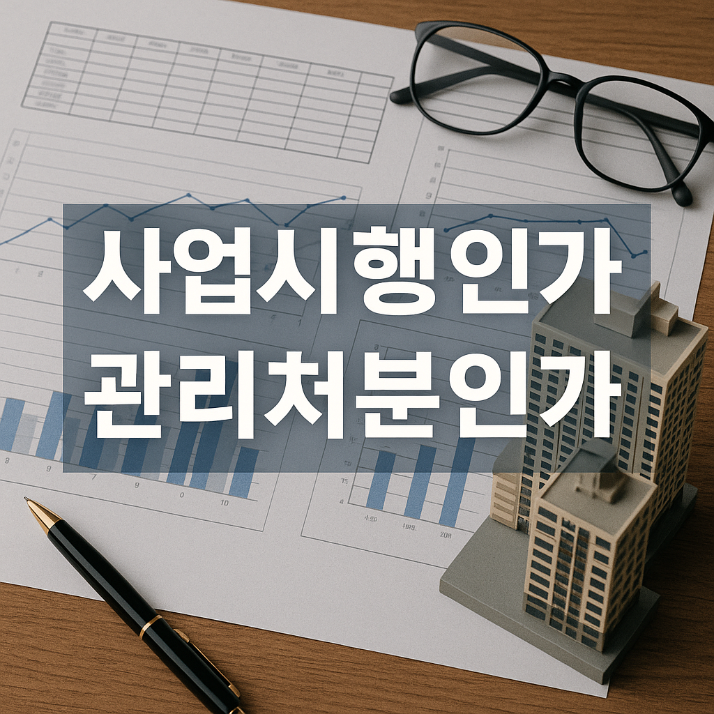사업시행 인가와 관리처분인가 소요기간