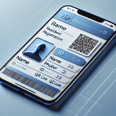 모바일 주민등록증 가상이미지